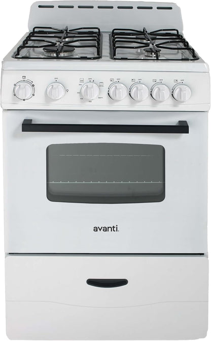 GR2414CW GR24 24" Compact Gas Range Oven, in White