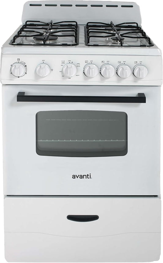 GR2414CW GR24 24" Compact Gas Range Oven, in White